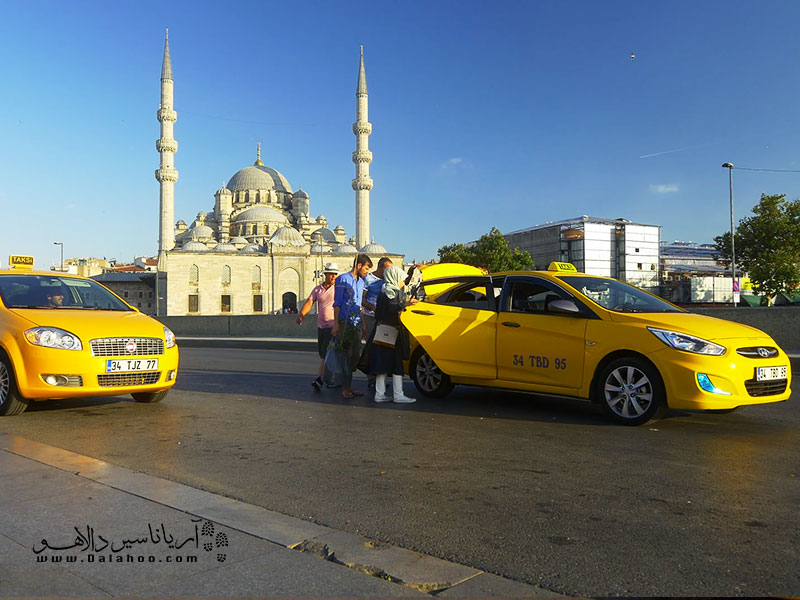 تاکسی‌های زرد در استانبول.