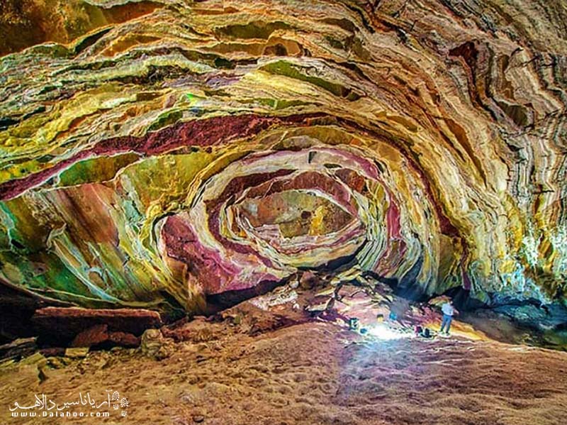 غار نمکی هرمز یا غار الهه نمک فیروزه‌ای هرمز یکی از شگفت‌انگیزترین دیدنی‌های هرمز است.