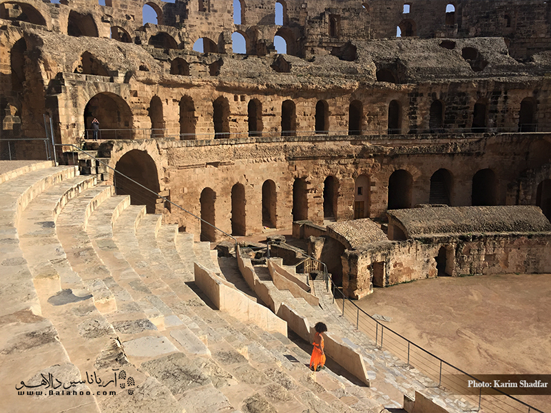 کلسئوم رومی‌ها، سازه شگفت‌انگیزی است که مسافران را در هر سفری به تونس، ساعت‌ها مجذوب خود می‌کند.