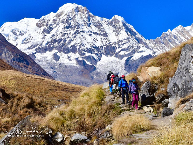 مسیر آناپورنا پرطرفدارترین راه کوه‌پیمایی در نپال است.