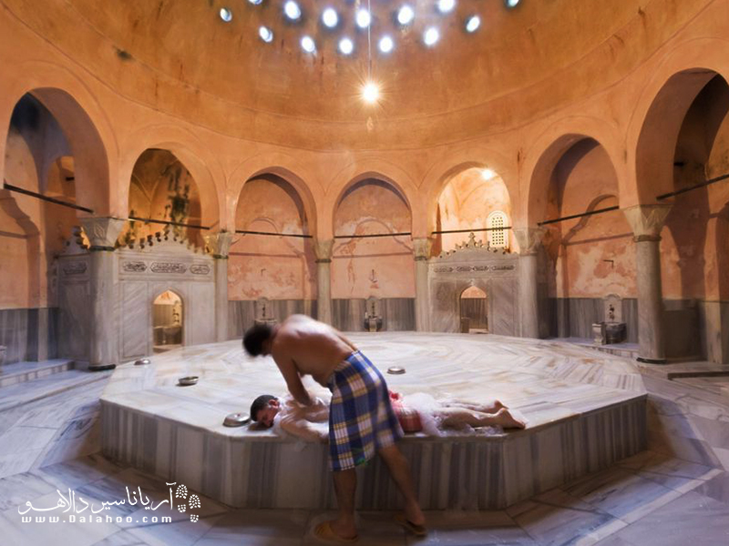 تجربه یک حمام واقعی در دل ترکیه.