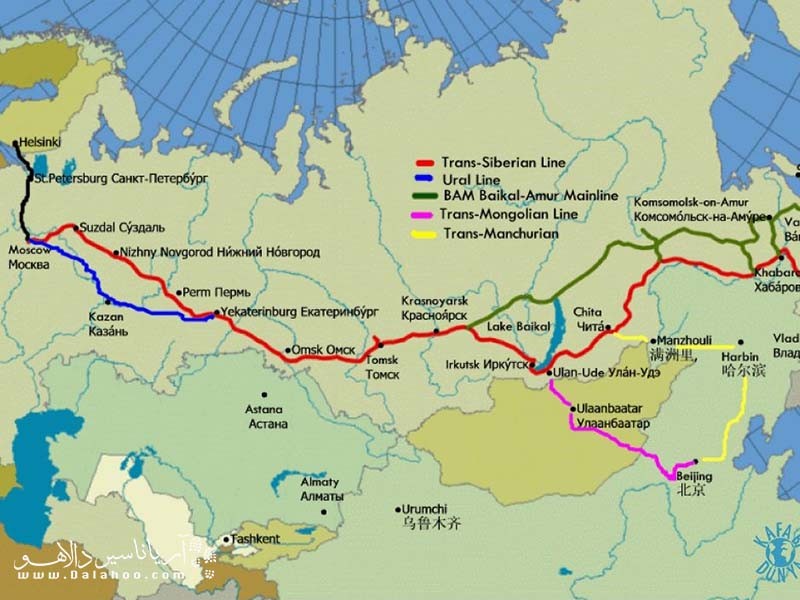 مسیرهای قطار سیبری برای جهانگردی، تنوع خوبی دارند