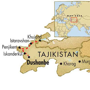 تاجیکستان نوروز 95 نقشه