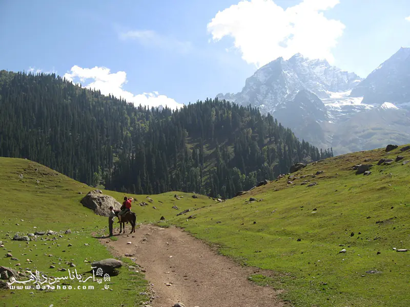 طبیعت کشمیر مانند تکه زیبایی از بهشت است.
