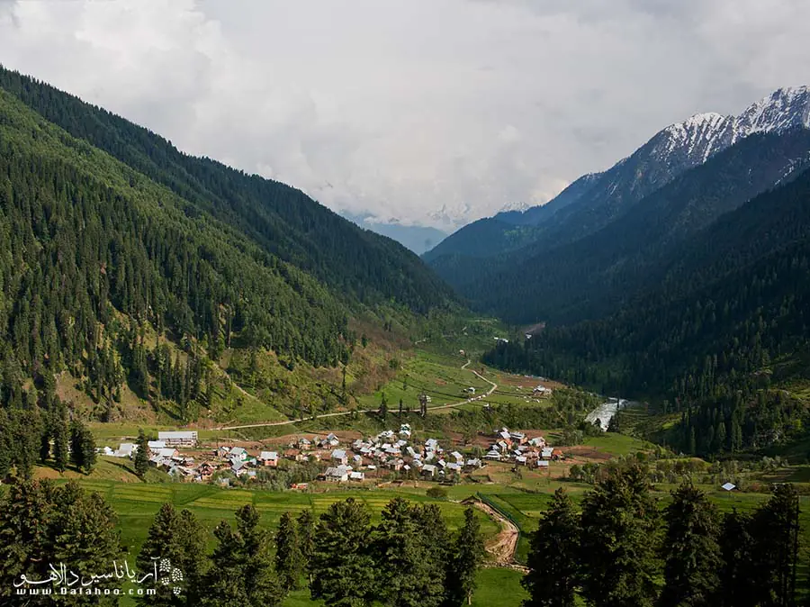 کشمیر در ارتفاعات هیمالیا قرار دارد و منطقه‌ای سرسبز است. 
