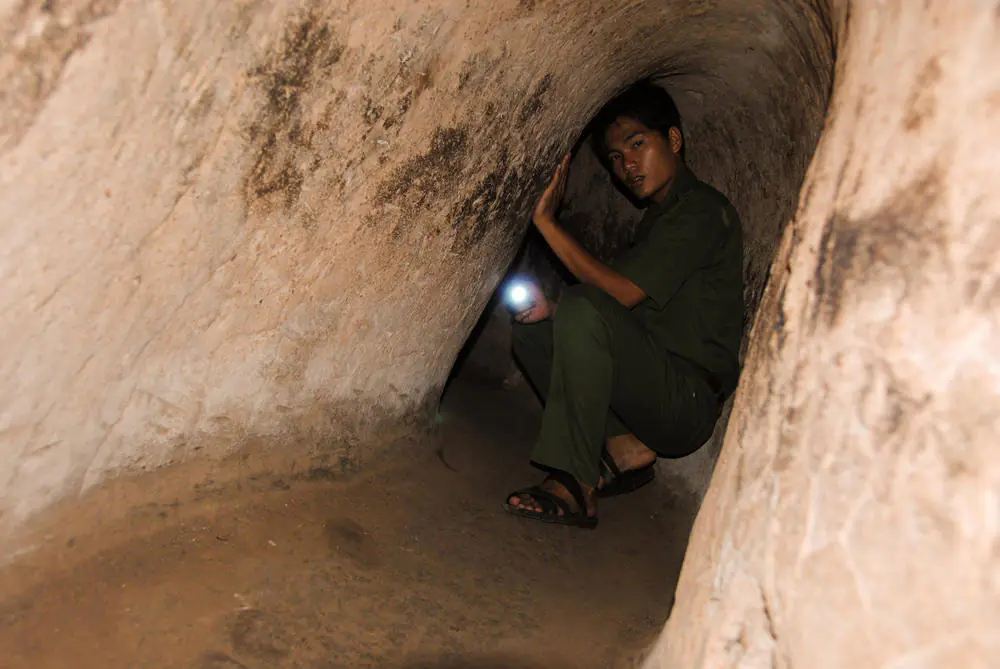 تونل زیرزمینی کو چی cu chi tunnels