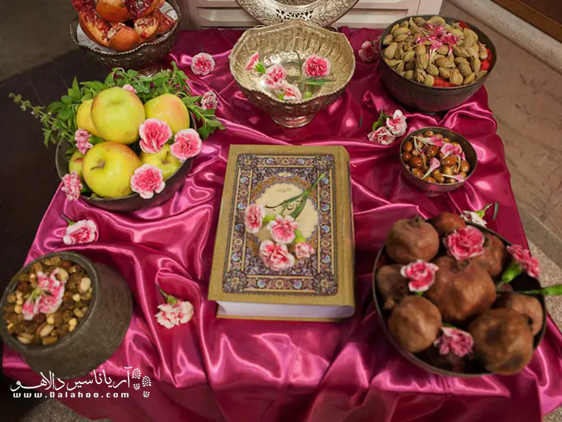 سفره رنگارنگ جشن مهرگان.