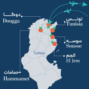 تونس نقشه