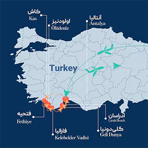 پیمایش لیکیه ترکیه نقشه